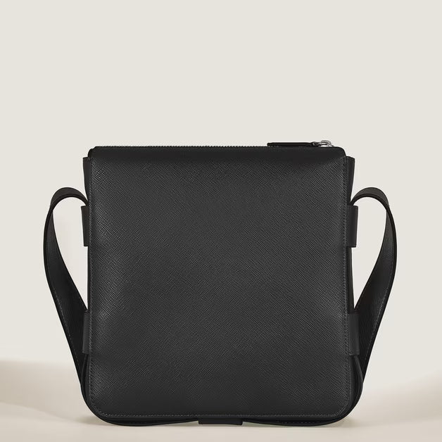 Sac Messenger Vertical en Cuir Sartorial