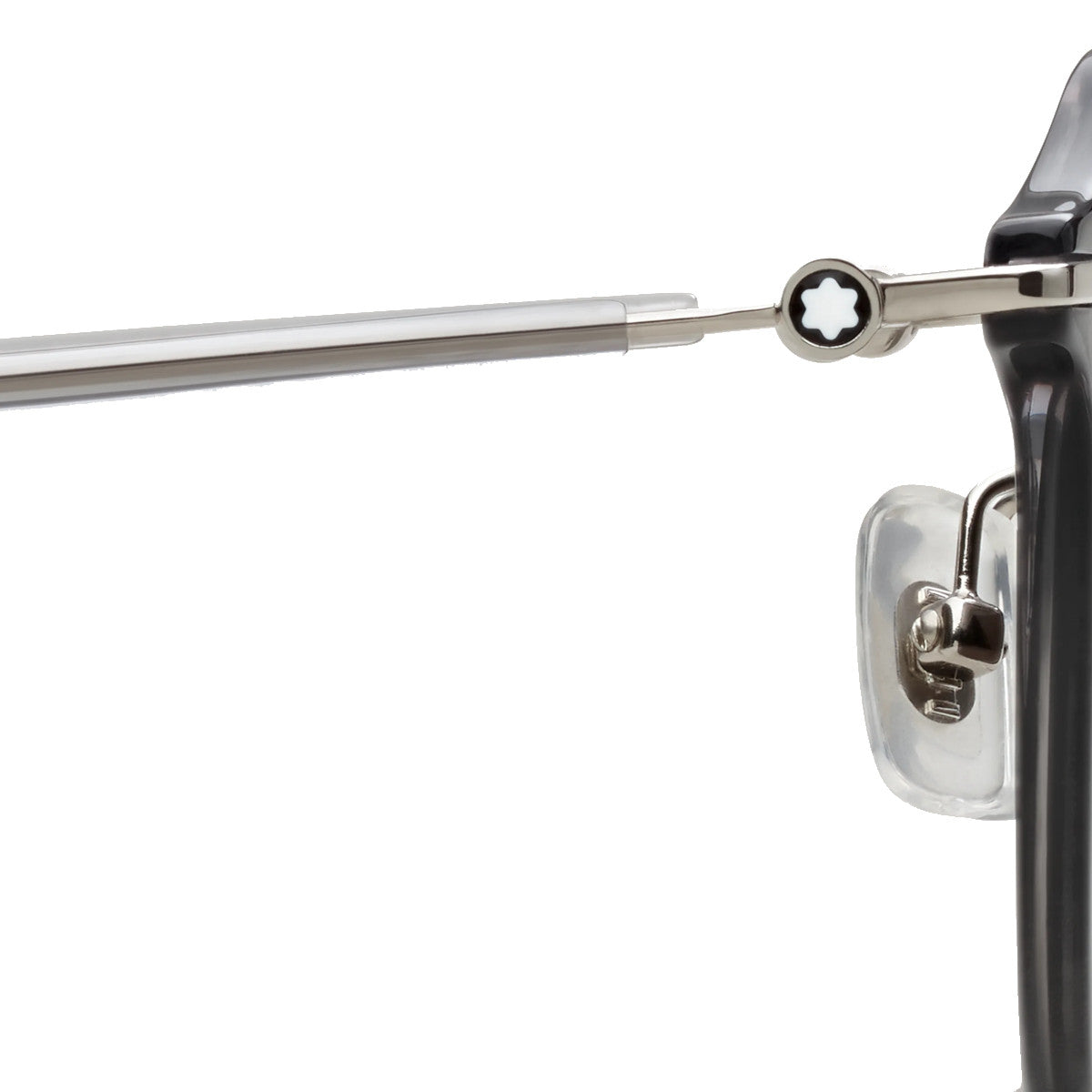 Lunettes de soleil rondes à monture injectée grise