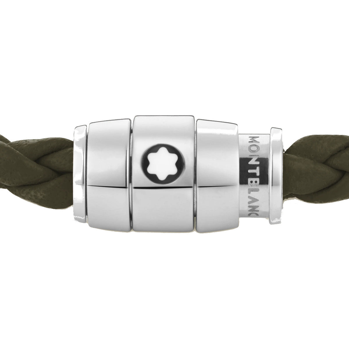 Bracelet hommeMontblancBracelet large Montblanc cuir souple kakiS