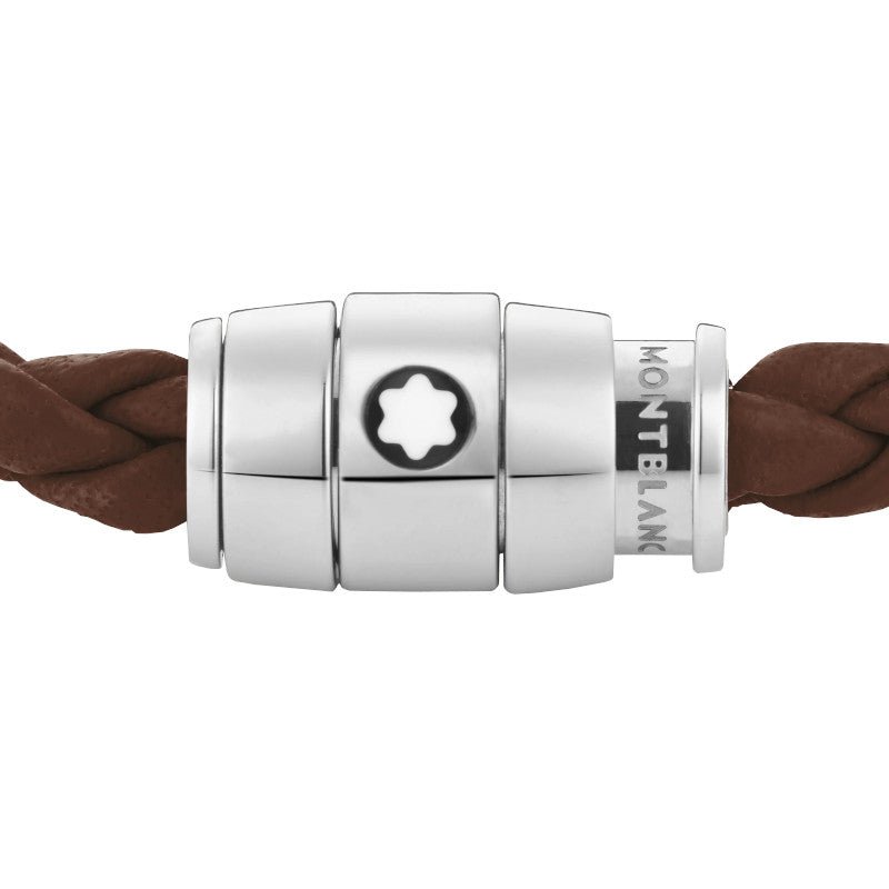 Bracelet hommeMontblancBracelet medium, cuir souple, Marron fauveS