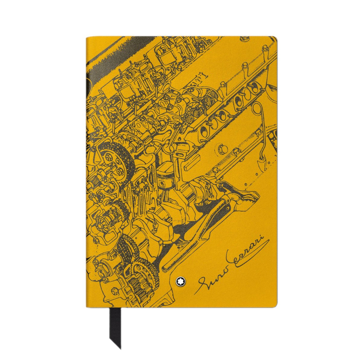 Carnet de noteMontblancCarnet #146 petit format,Montblanc Great Characters Enzo Ferrari, Giallo Modena - Ligné