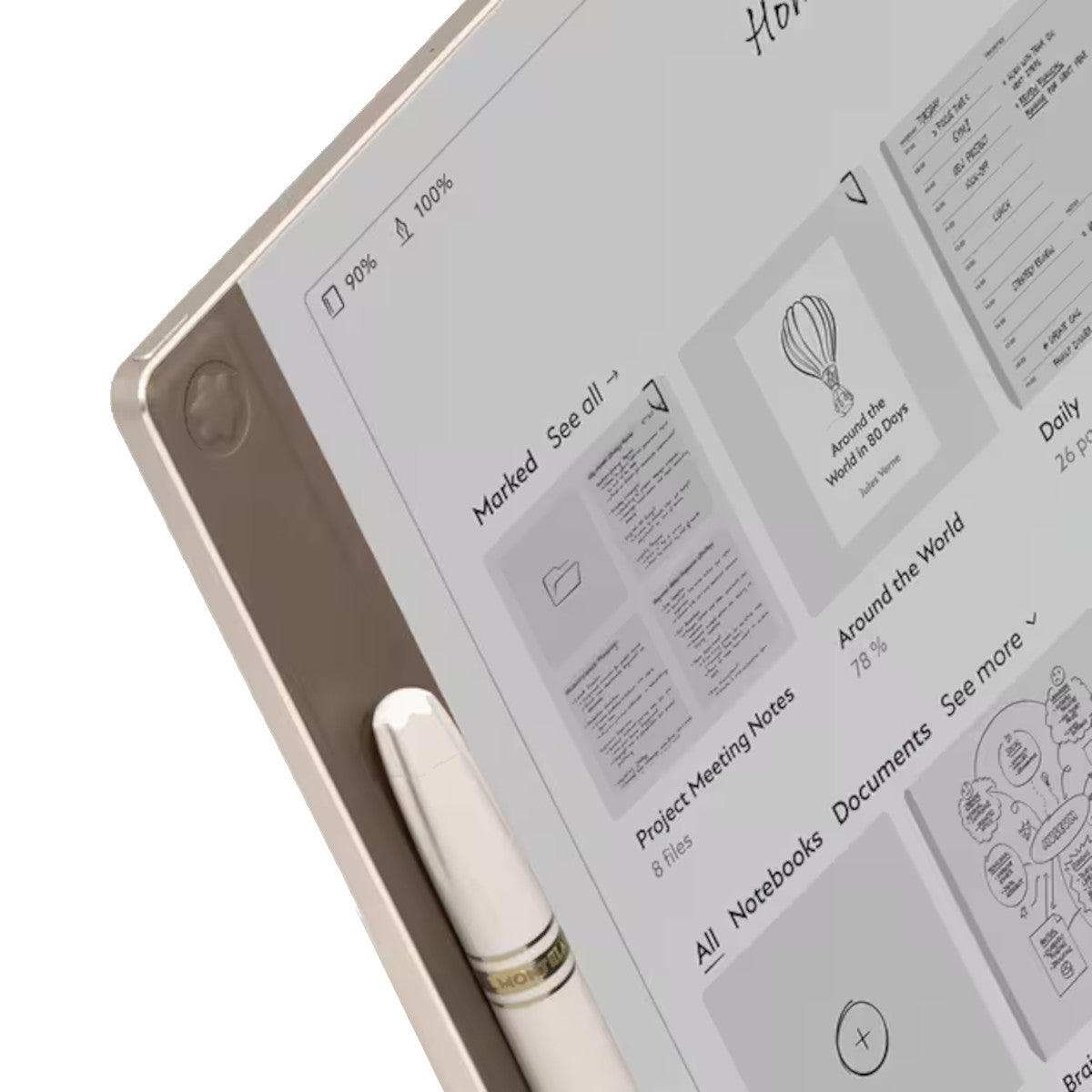 Carnet de noteMontblancMontblanc Digital Paper couleur or élixir