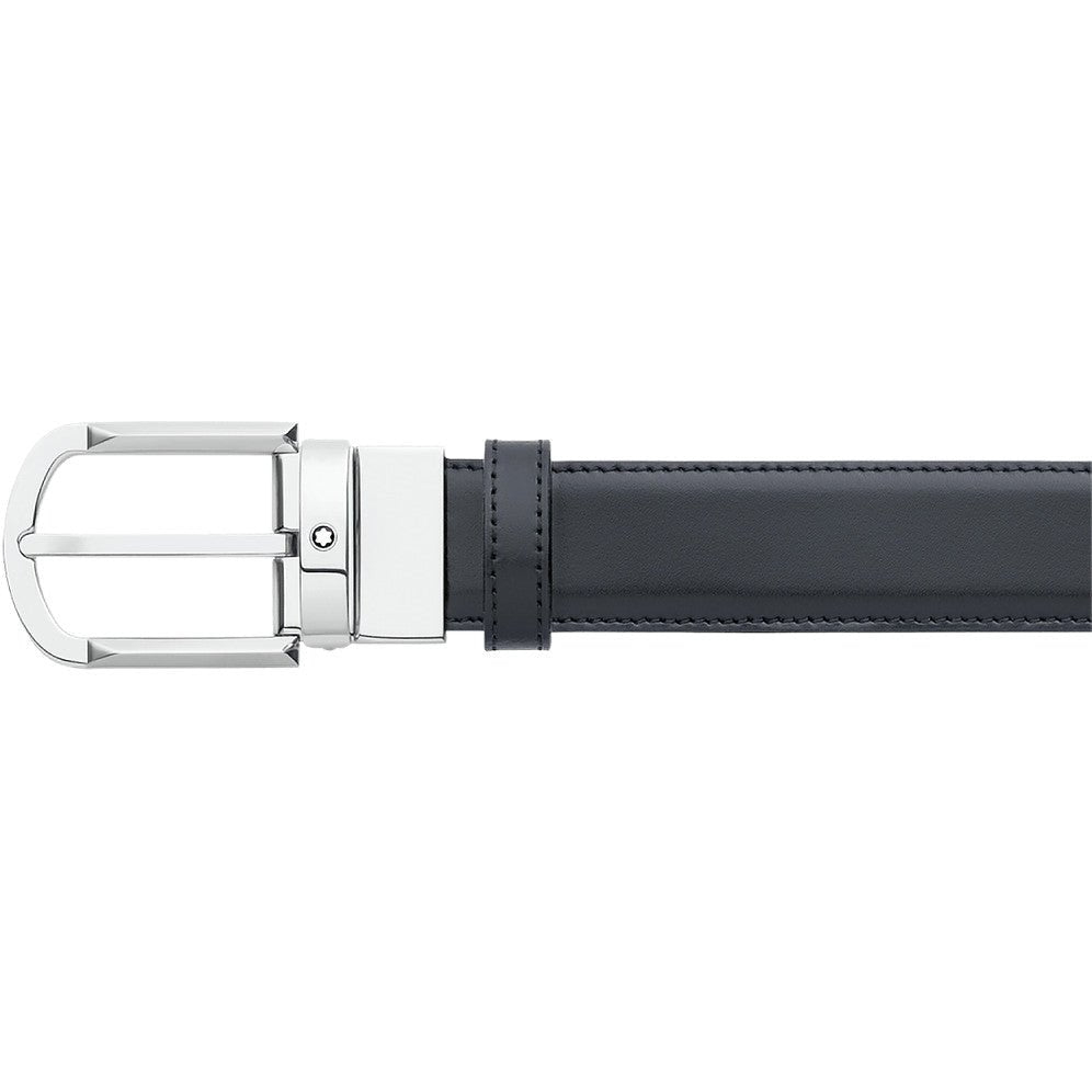 Ceinture hommeMontblancCeinture affaires réversible Montblanc noire/marron à couper selon la taille