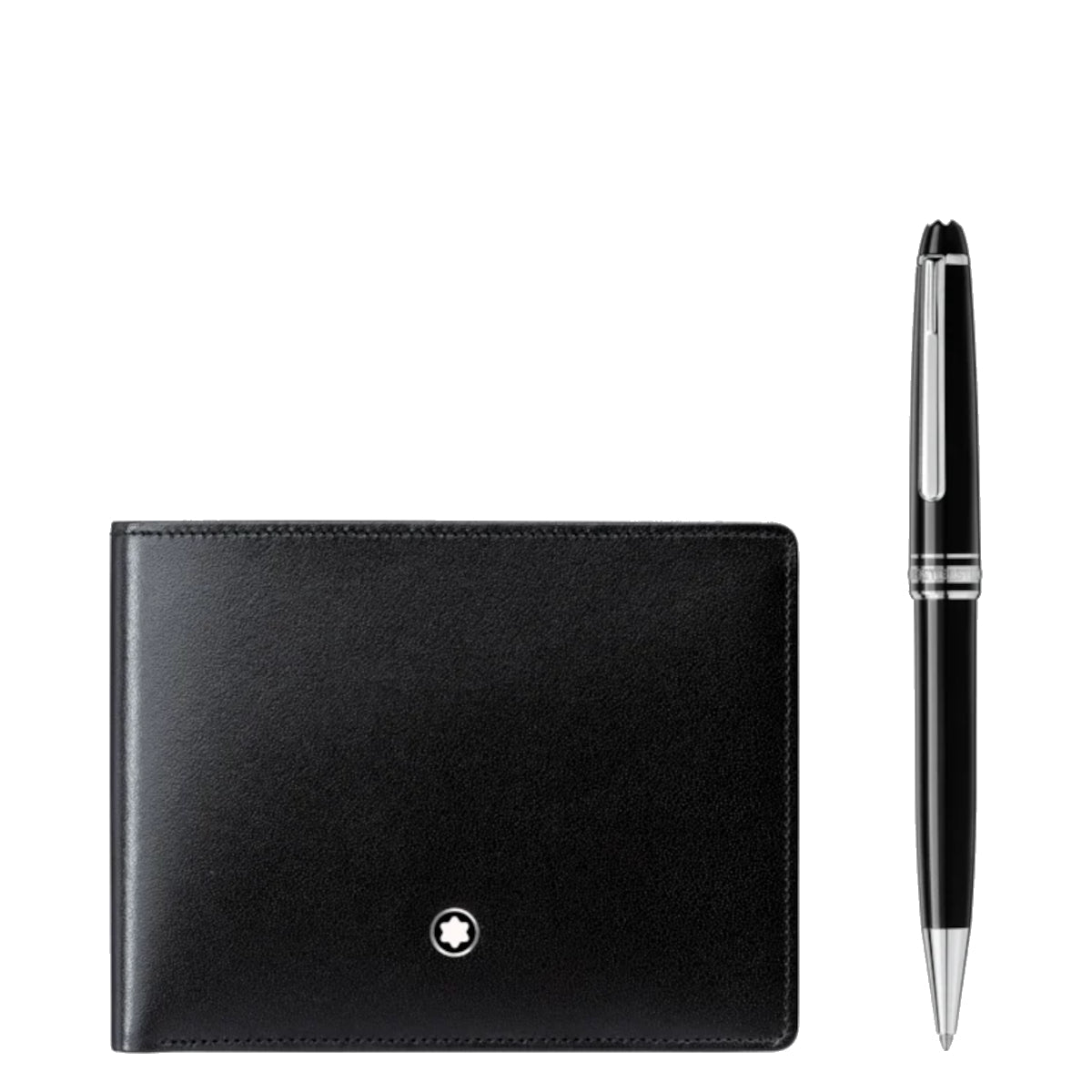 Coffret cadeauMontblancCoffret avec stylo bille Montblanc Meisterstück Platiné Classique et portefeuille 6cc Meisterstück