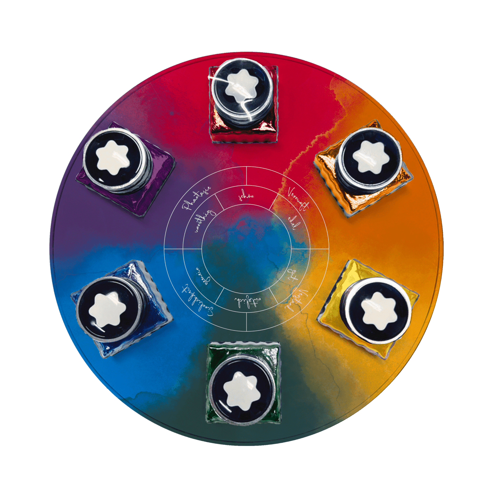 EncrierMontblancCoffret de flacons d’encre, Writers Edition Hommage à Johann Wolfgang von Goethe - 6x30 ml