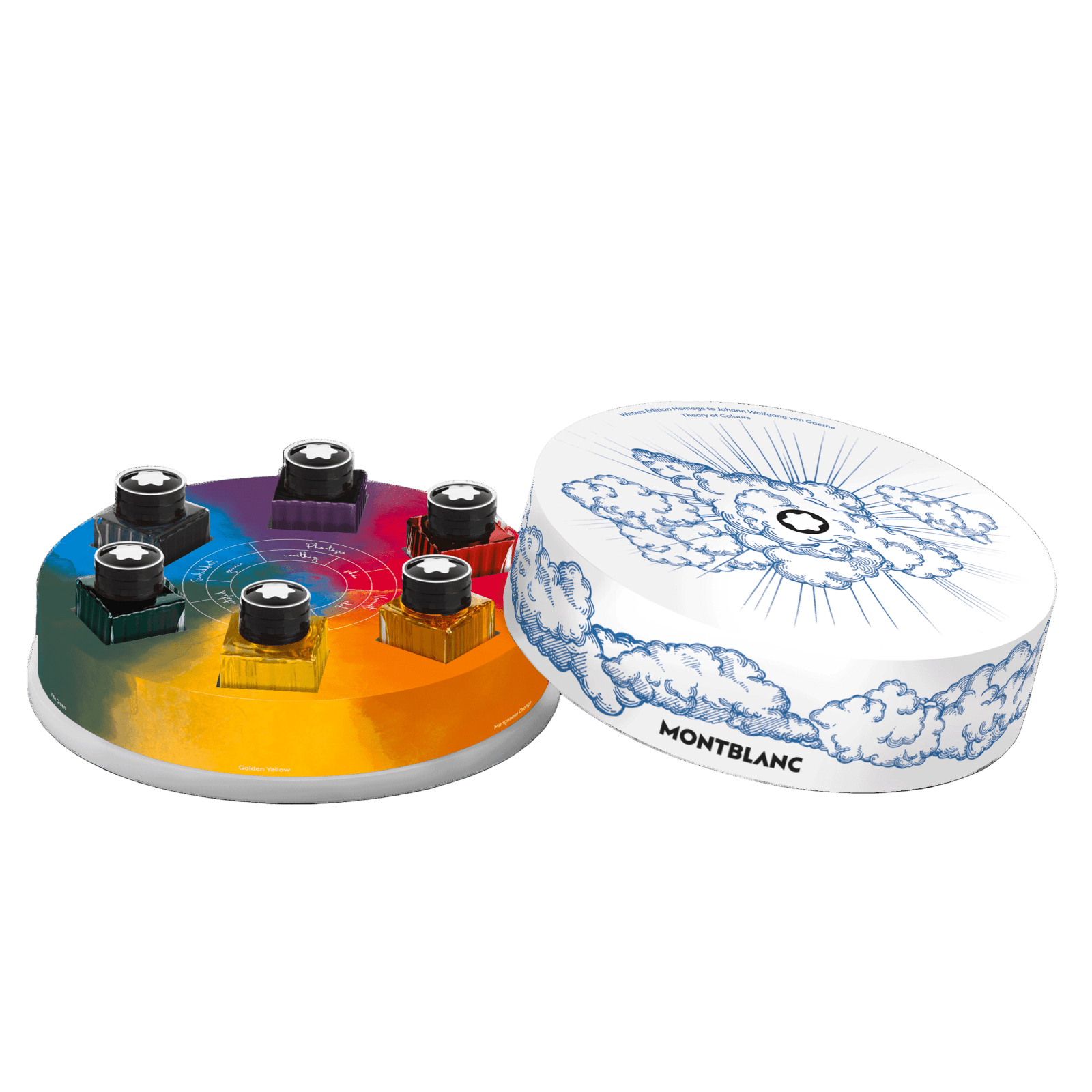 EncrierMontblancCoffret de flacons d’encre, Writers Edition Hommage à Johann Wolfgang von Goethe - 6x30 ml