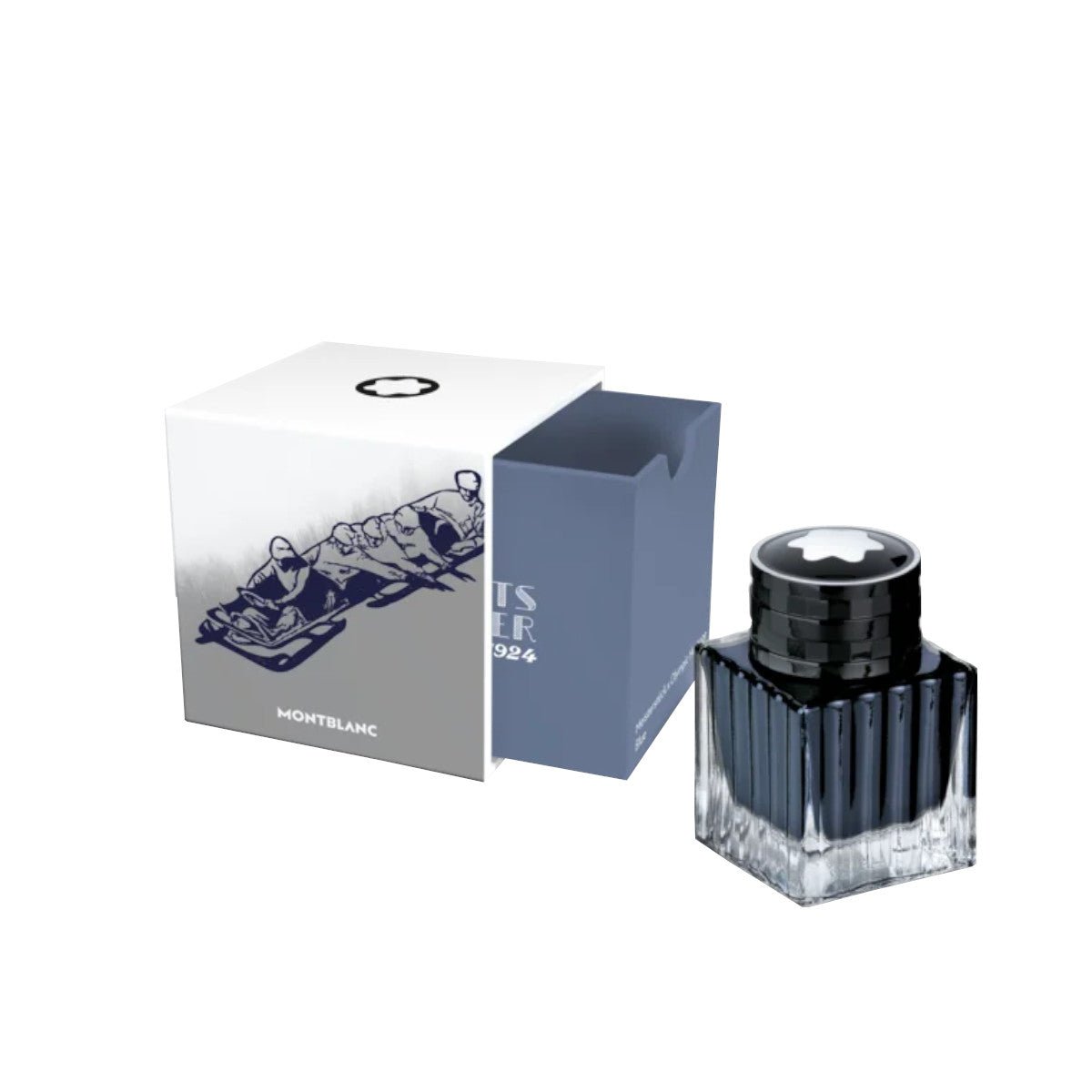 Flacon d'encreMontblancFlacon d’encre, Montblanc Meisterstück x Olympic Heritage Chamonix 1924, Bleu - 50 ml