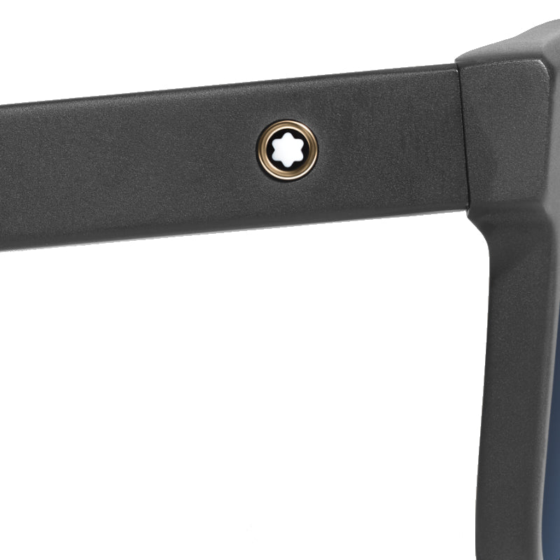 Lunettes de soleilMontblancLunettes de soleil carrée avec monture en acétate Montblanc Extreme 3.0 noir