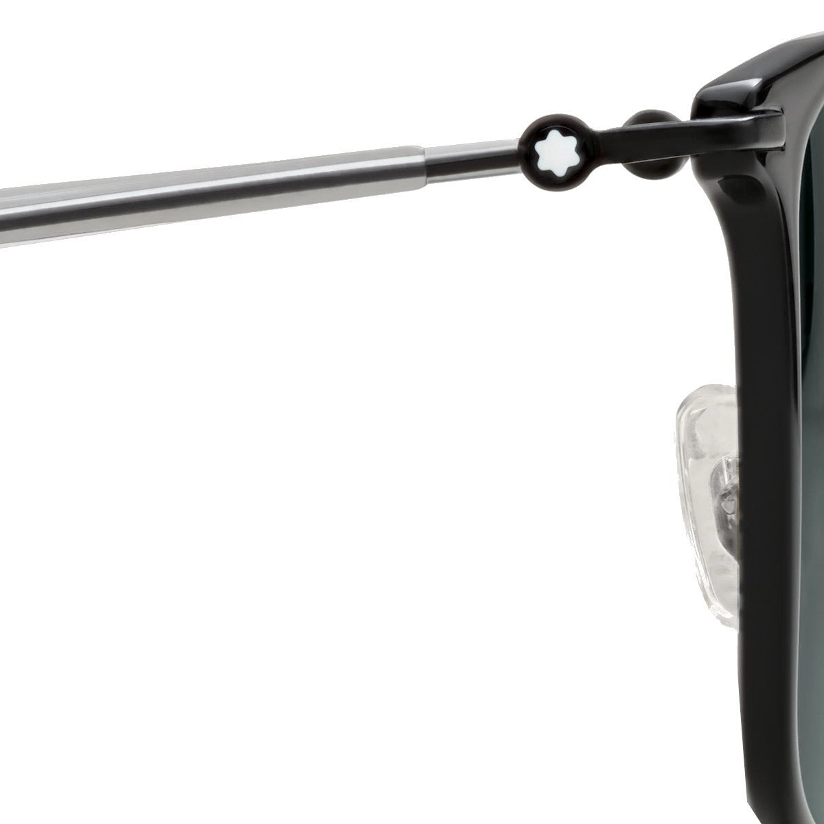 Lunettes de soleilMontblancLunettes de soleil Montblanc rectangulaires à monture injectée noire