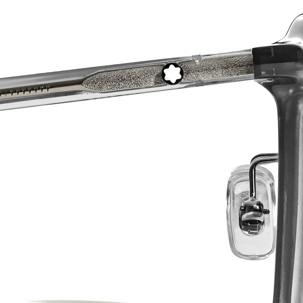 Lunettes de soleilMontblancLunettes de soleil ovales à monture en acétate gris