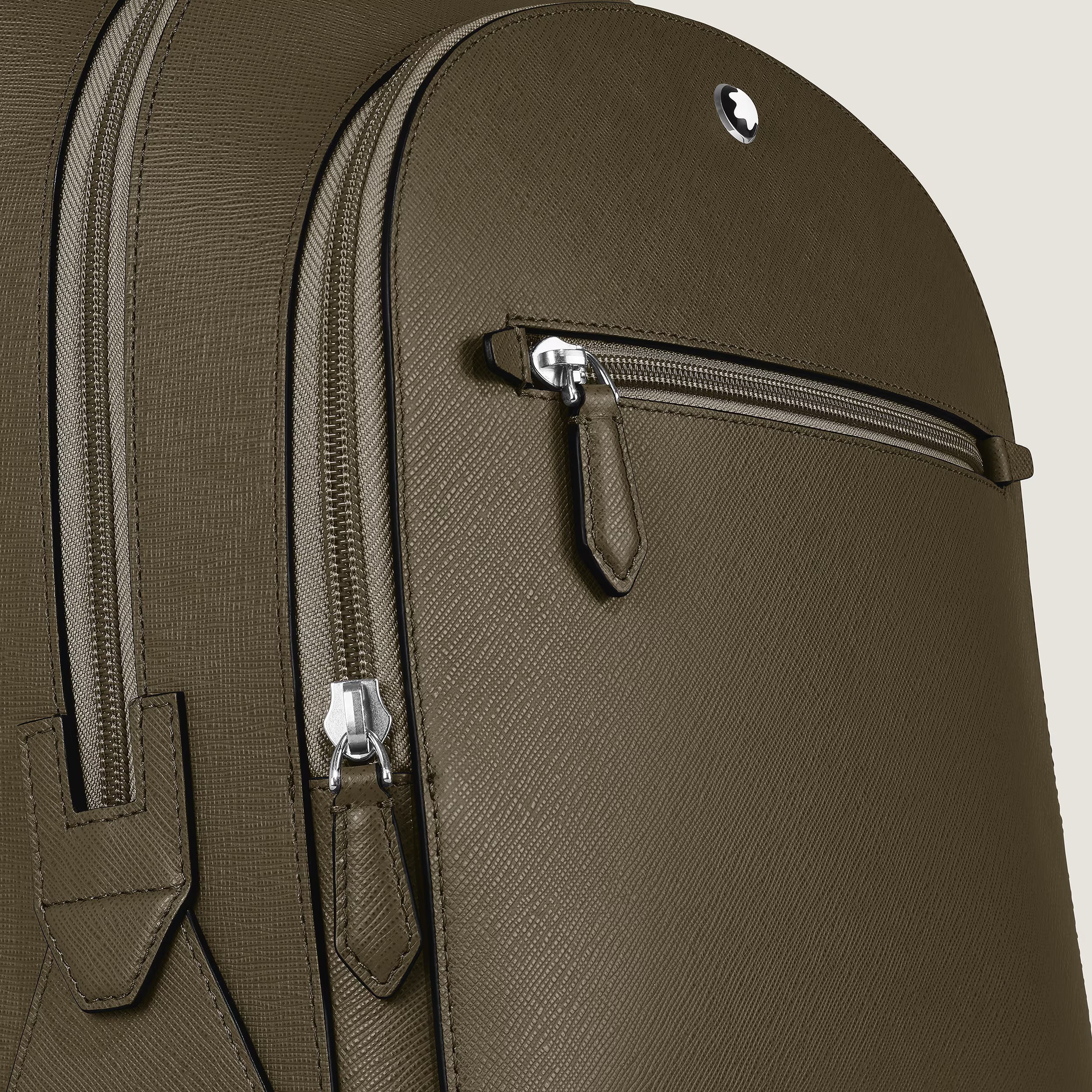 Sac à Dos Moyen Format avec 3 Compartiments Sartorial Kaki