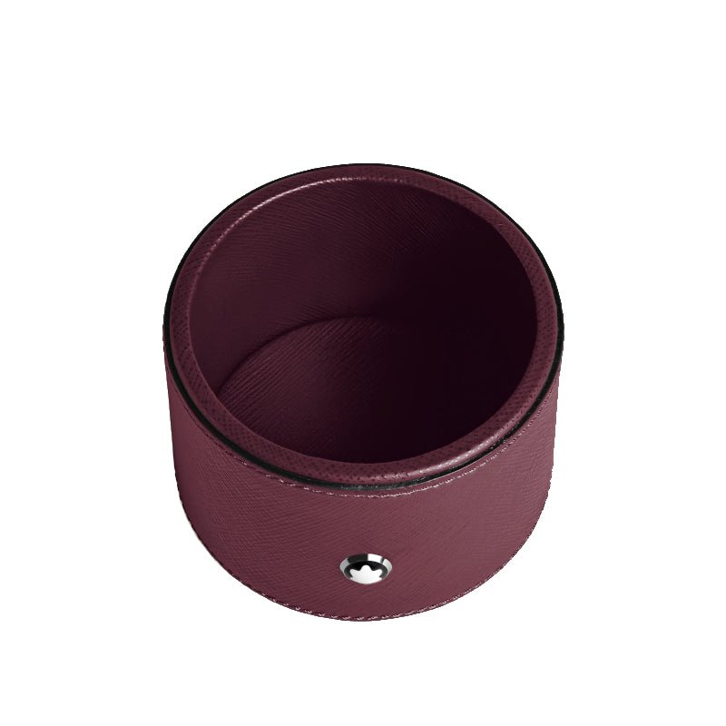 Plateau de bureauMontblancPlateau de bureau rond en cuir cassis moyen