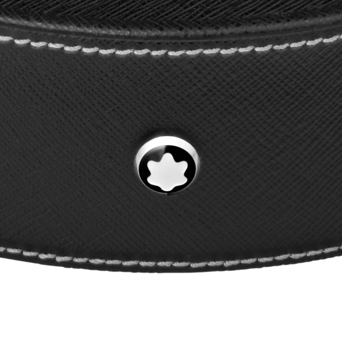 Plateau de bureauMontblancPlateau de bureau rond en cuir noir Montblanc (grand)