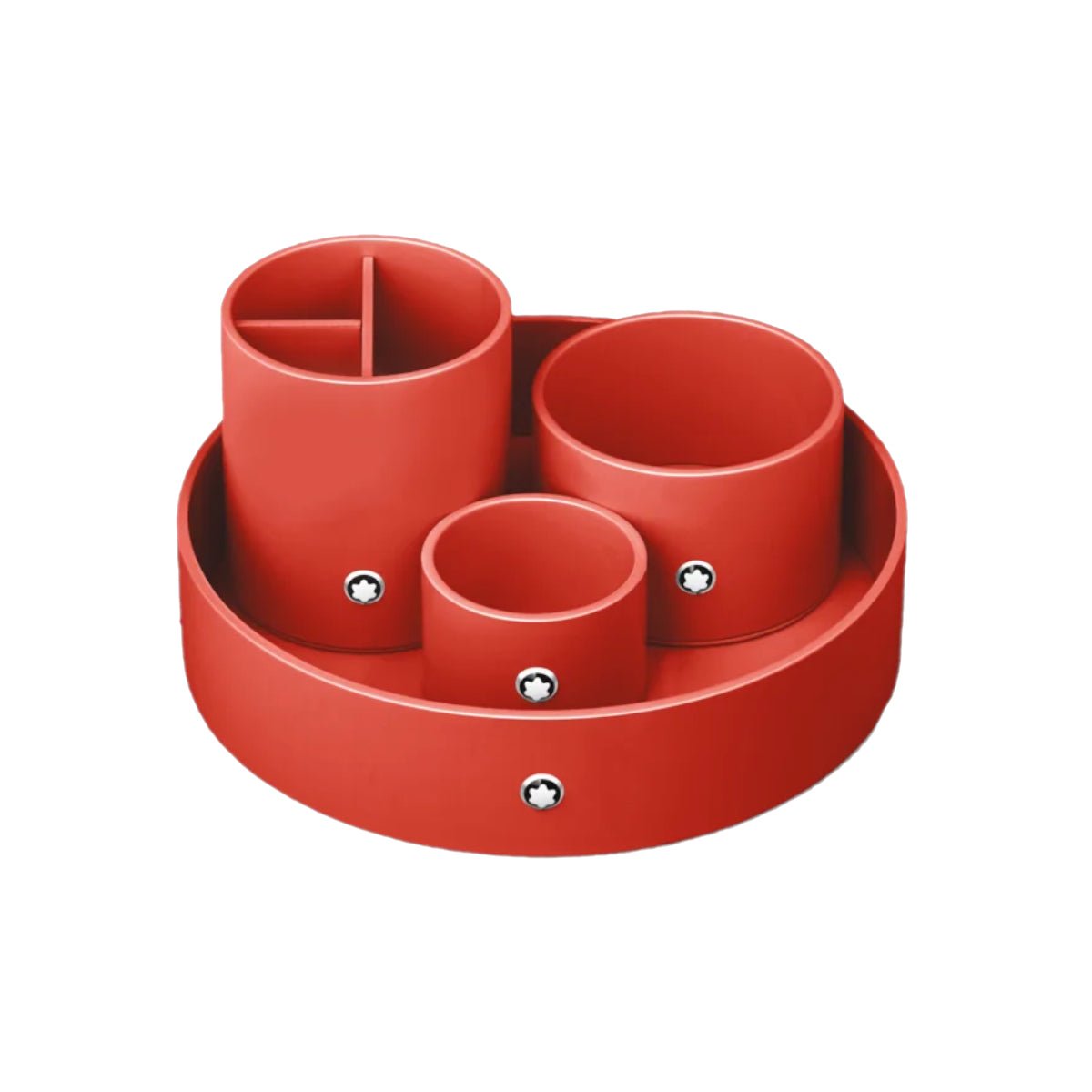 Plateau de bureauMontblancPlateau de bureau rond laqué en teinte corail Montblanc (grand)