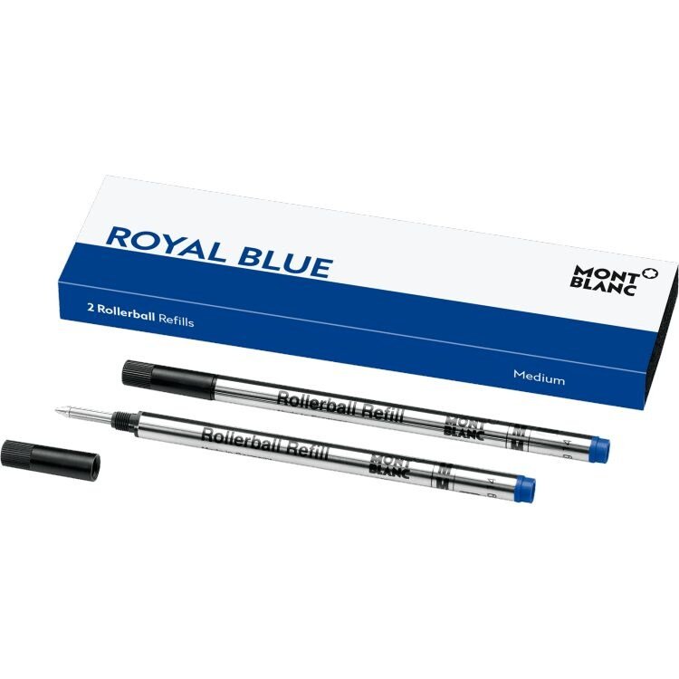 Recharge rollerballMontblanc2 recharges pour rollerball Montblanc (M), Royal Blue