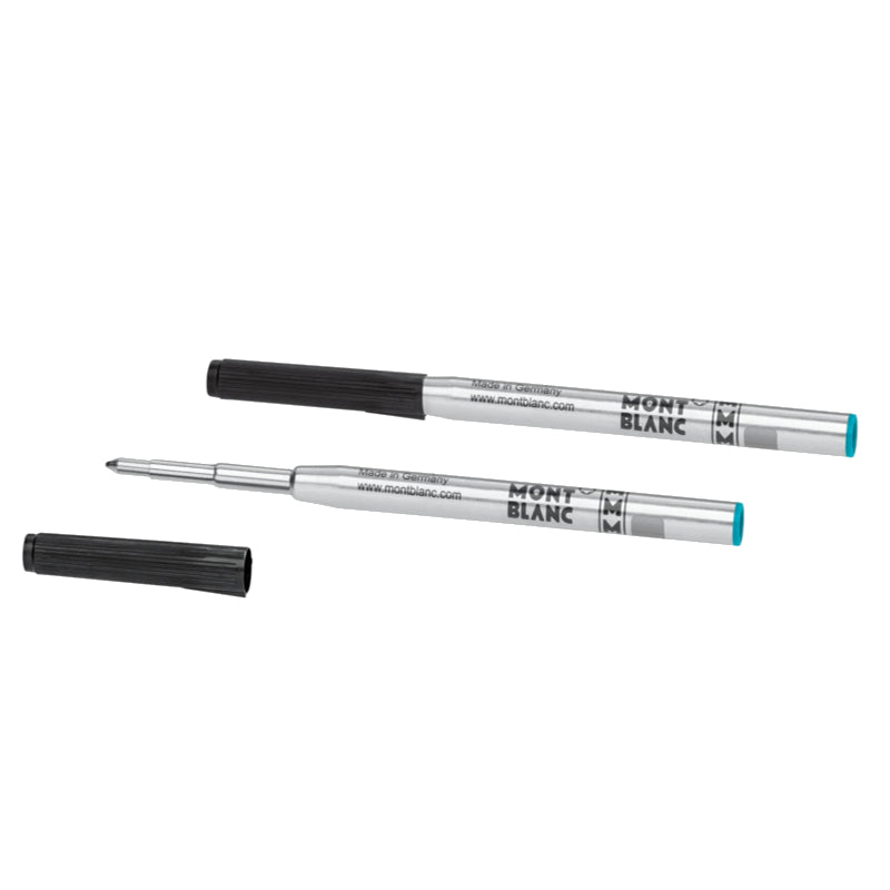 Recharge stylo billeMontblanc2 recharges pour stylo bille Montblanc (M), Barbados Blue