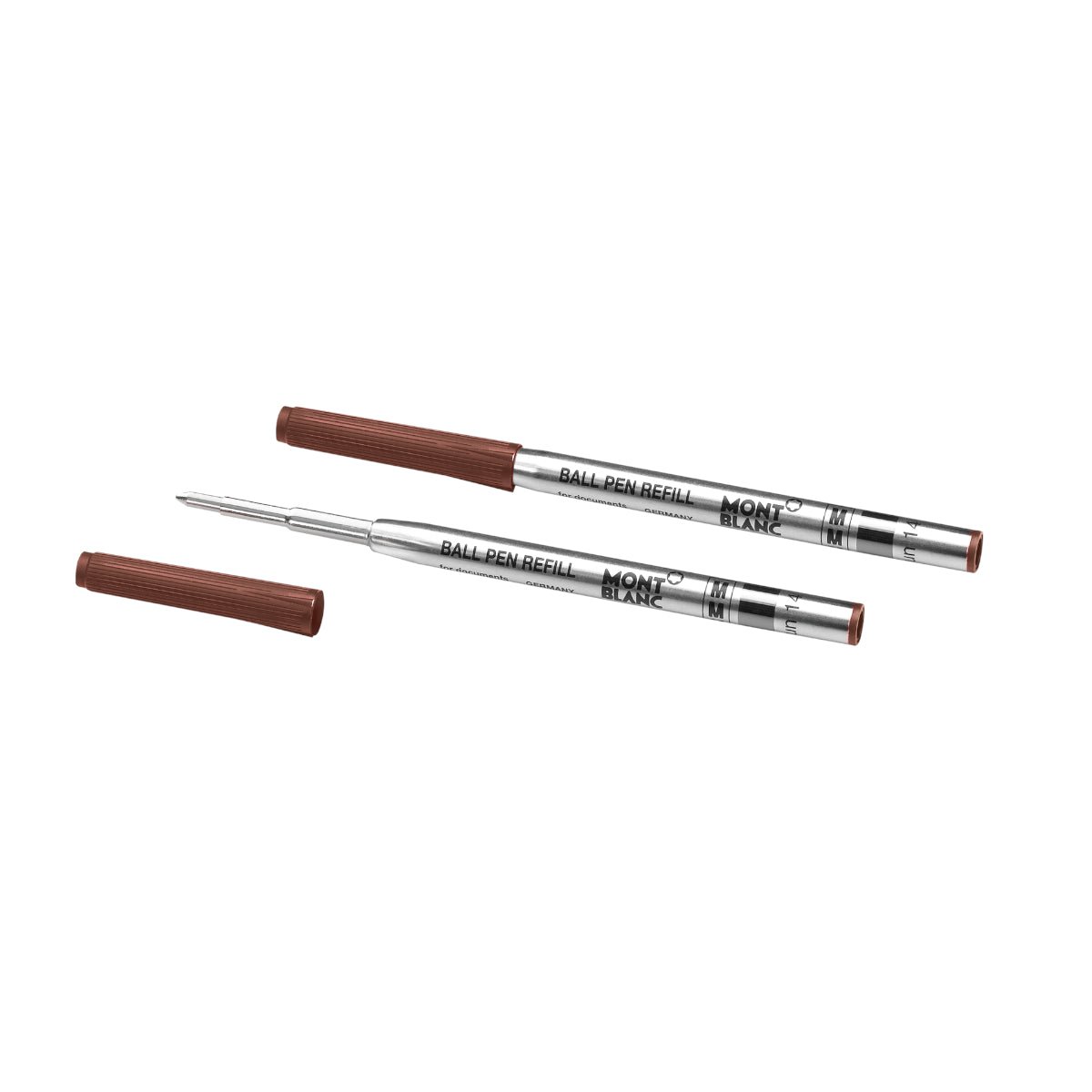 Recharge stylo billeMontblanc2 recharges pour stylo bille Montblanc (M), Toffee Brown