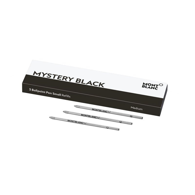 Recharge stylo billeMontblanc3 recharges pour stylo bille Montblanc petit modele Mystery Black