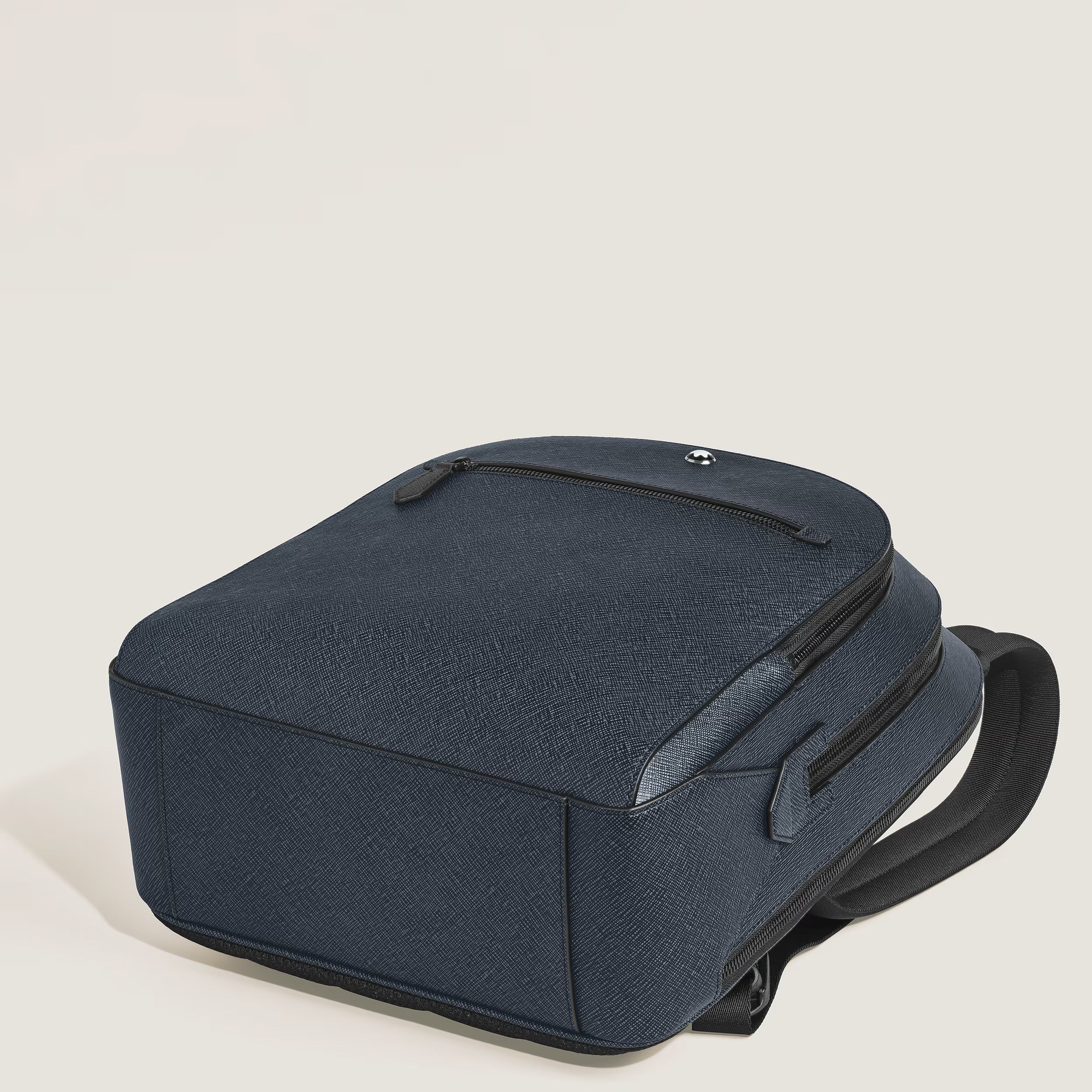 Sac à Dos Moyen Modèle avec 3 Compartiments en Cuir Sartorial