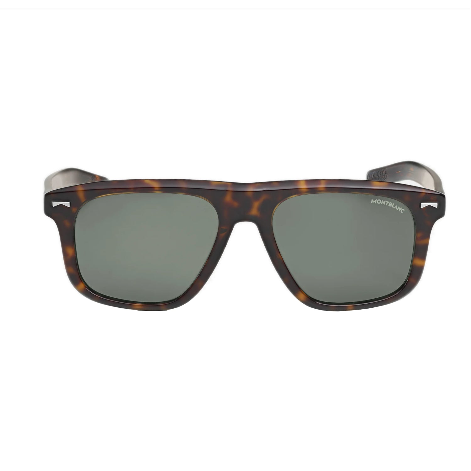 Lunettes de soleilMontblancLunettes de soleil Montblanc rectangulaire à monture en acétate Havane
