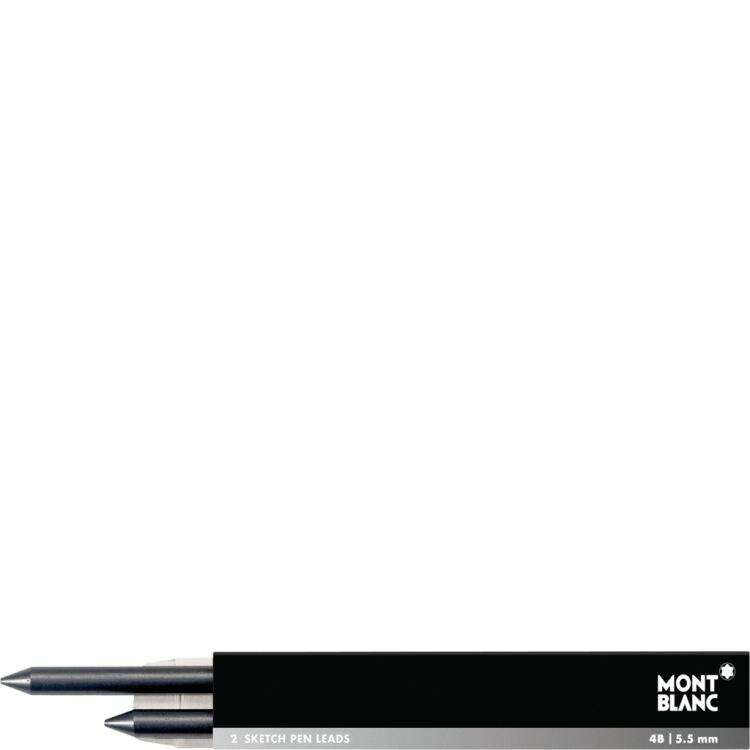 Mines pour portemineMontblancMines Sketch Pen Leonardo, 4B, 5,5 mm, vendues par 2