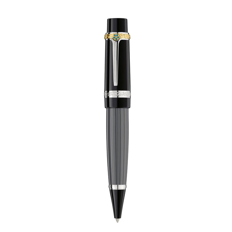 RollerballMontblancRollerball Montblanc Edition Honore De Balzac Black Resin