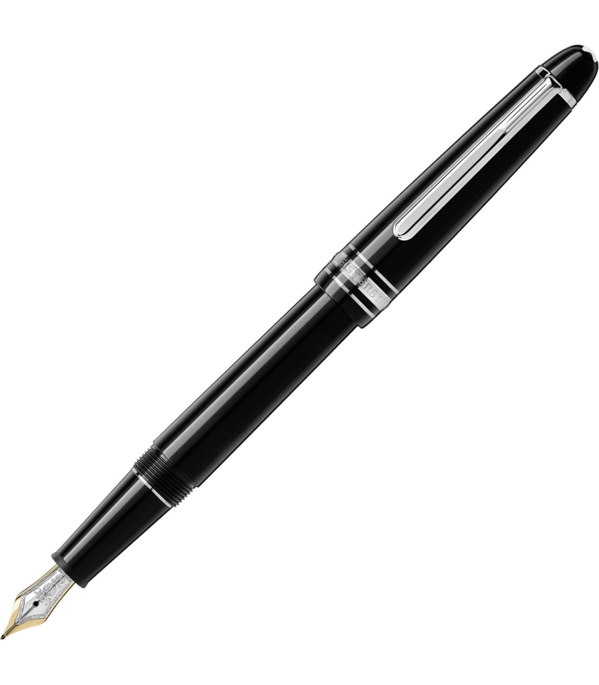 Stylo plumeMontblancStylo plume Montblanc Meisterstück Classique Platiné Noir