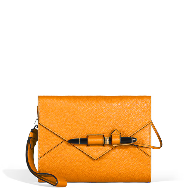 Sac pochette Moyen Format Montblanc Envelope Saffron