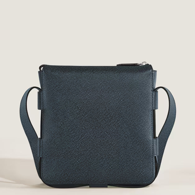 Sac Messenger Vertical en Cuir Sartorial