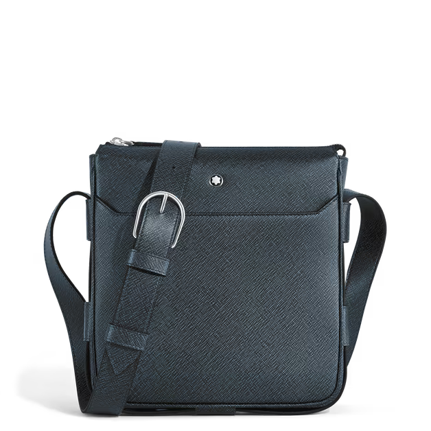 Sac Messenger Vertical en Cuir Sartorial