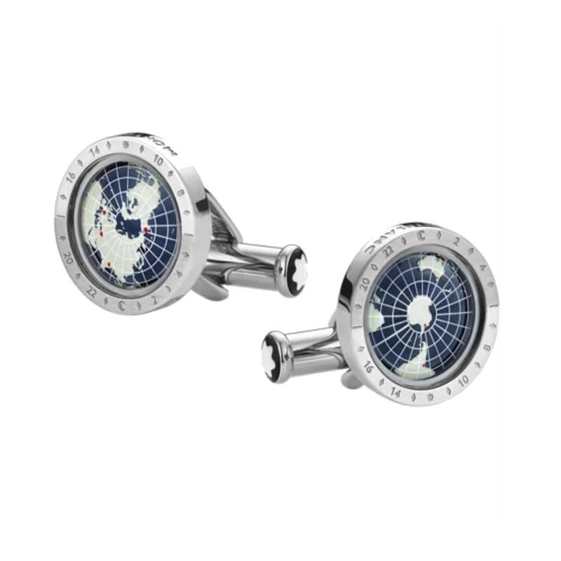 Boutons de manchetteMontblancBoutons de Manchette Montblanc 1858 Géosphère Bleu
