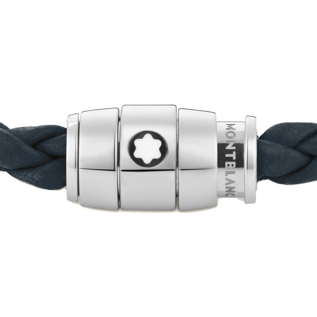Bracelet hommeMontblancBracelet large Montblanc cuir souple bleu d’AvioS