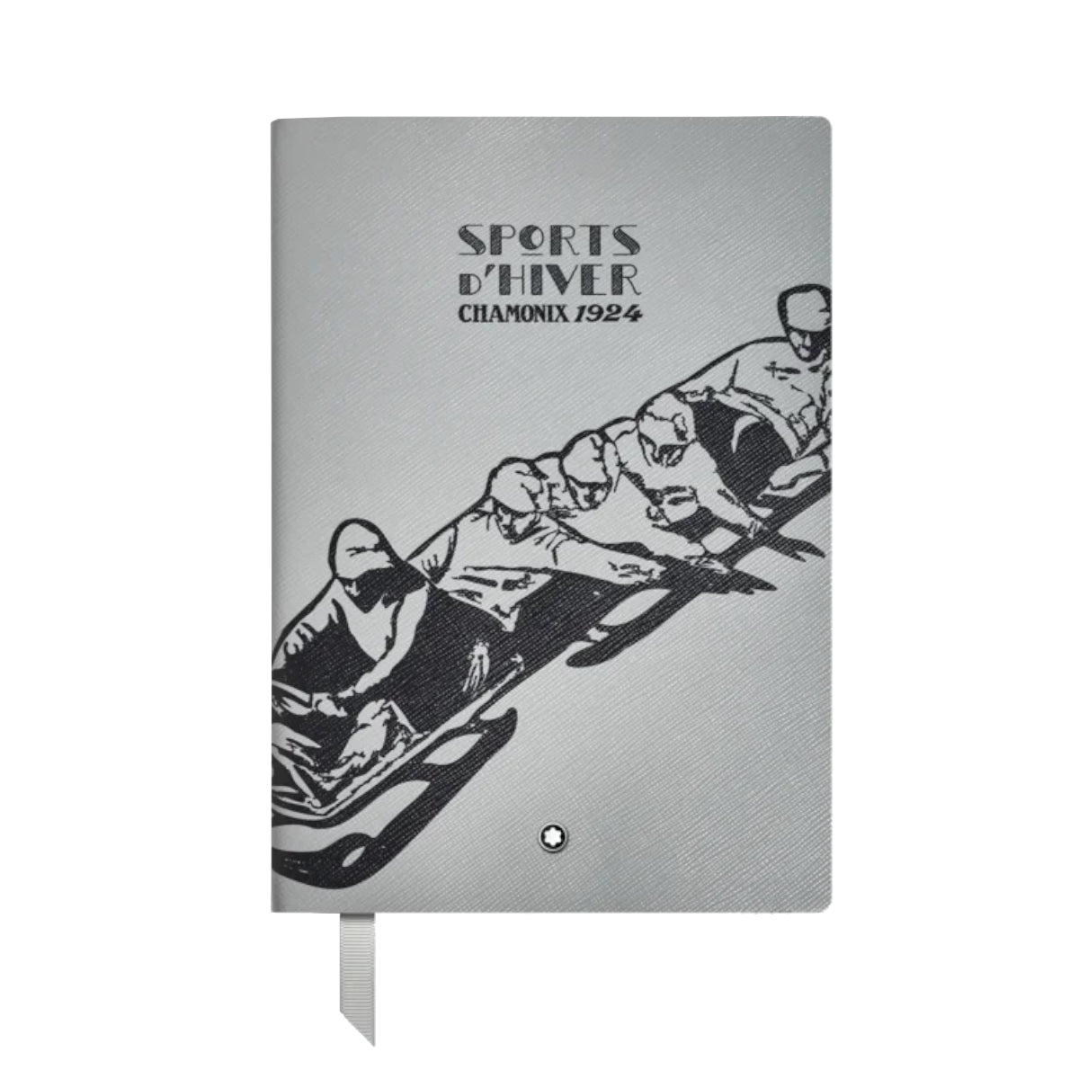 Carnet de noteMontblancCarnet #146 petit format, Montblanc Meisterstück x Olympic Heritage Chamonix 1924, Gris - Ligné