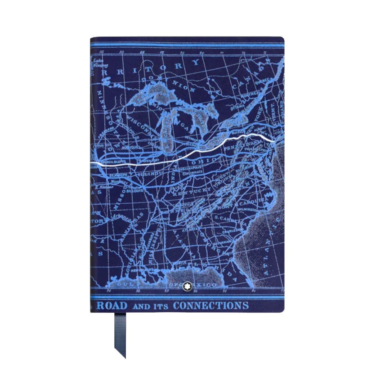 Carnet de noteMontblancCarnet format moyen, Montblanc Meisterstück Around the World in 80 Days, bleu, pages lignées