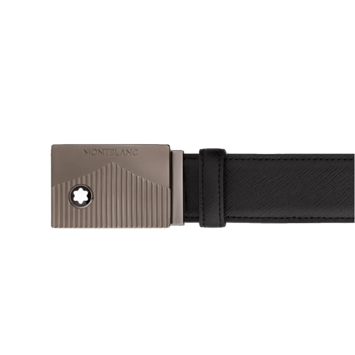 Ceinture hommeMontblancCeinture en cuir noir de 35 mm