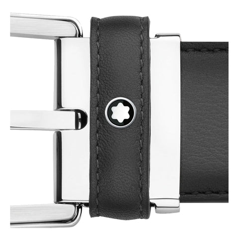Ceinture hommeMontblancCeinture Montblanc à boucle fer à cheval de 35 mm en cuir