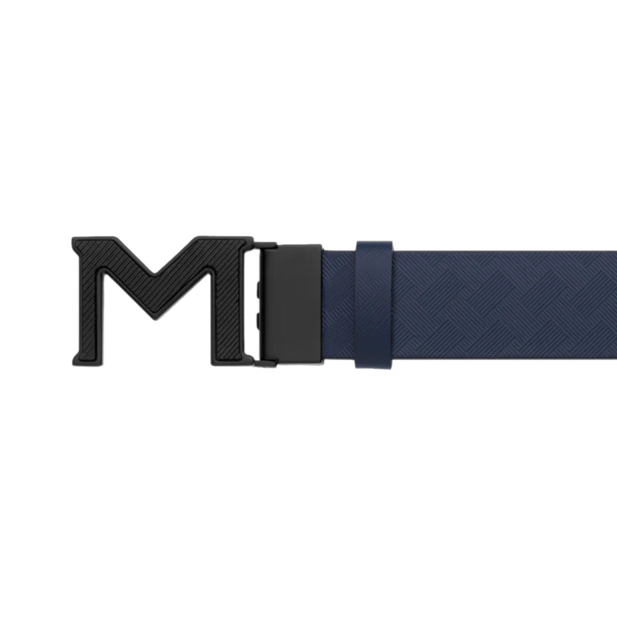 Ceinture hommeMontblancCeinture Réversible À Boucle M Montblanc Extreme 3.0 De 35 Mm En Cuir Bleu/Noir Lisse