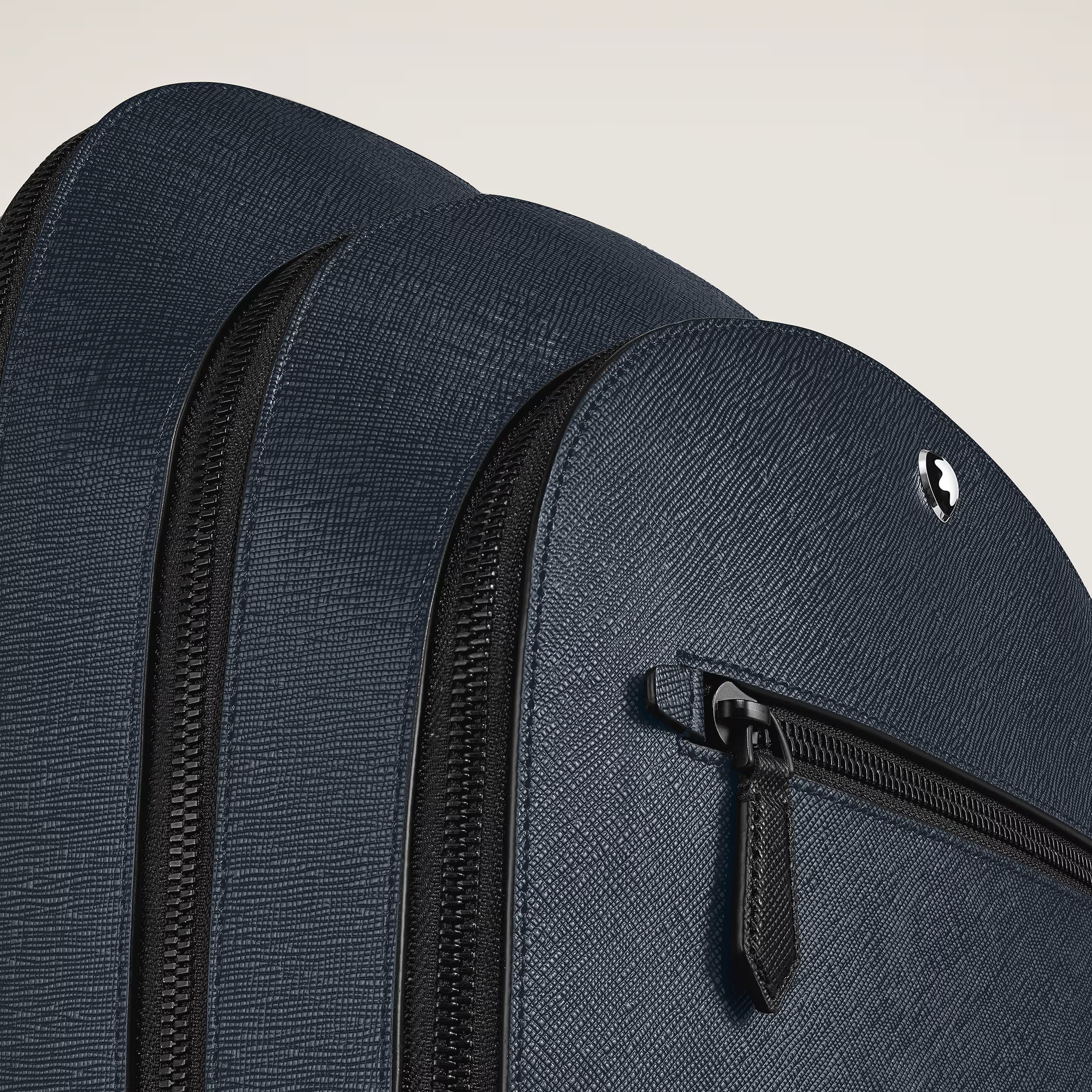 Sac à Dos Moyen Modèle avec 3 Compartiments en Cuir Sartorial