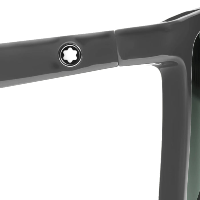 Lunettes de soleilMontblancLunettes de soleil carrées à monture injectée grise