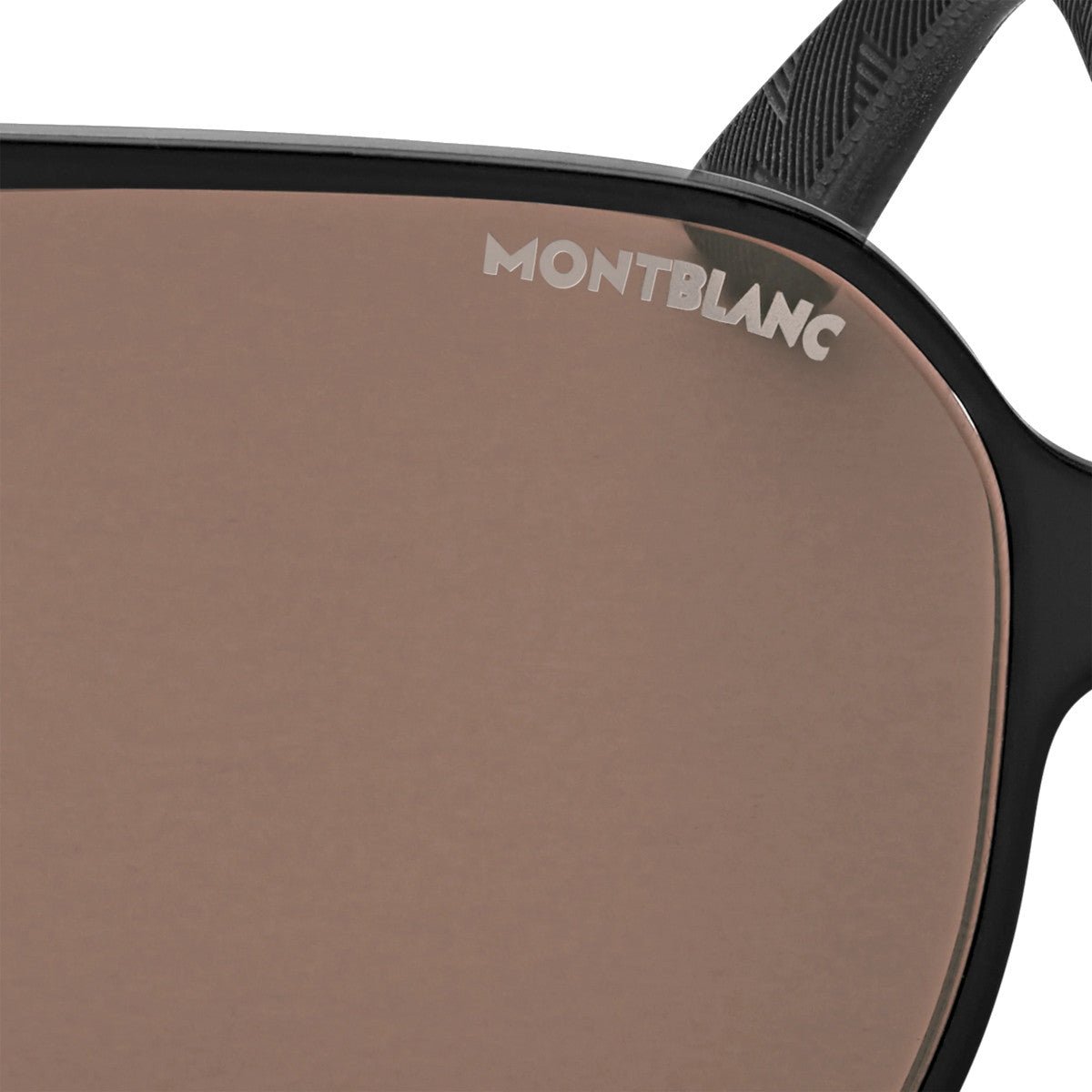 Lunettes de soleilMontblancLunettes de soleil carrées à monture métallique noire