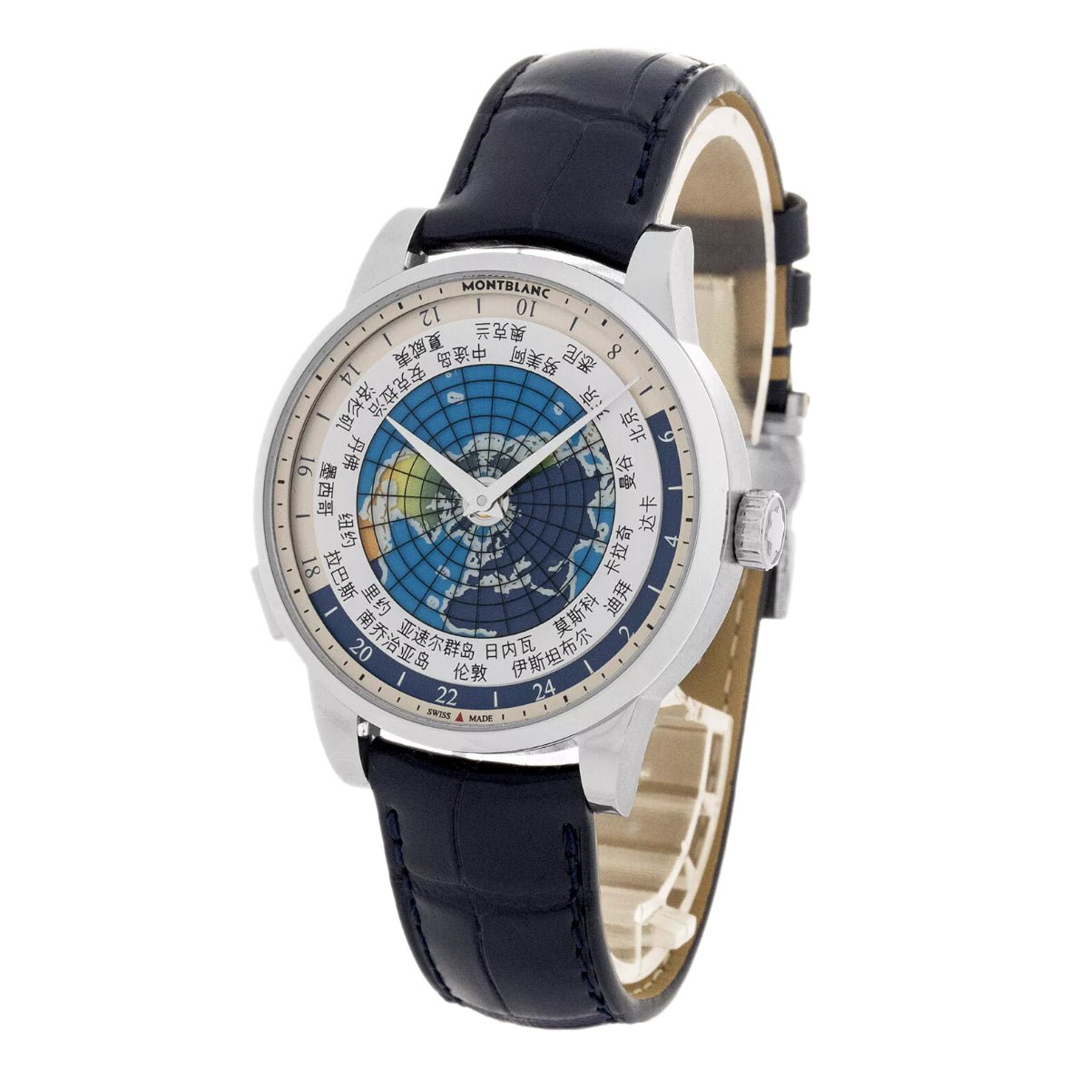 MontreMontblancMontre Montblanc Heritage Spirit Orbis Terrarum Asian UNICEF Limited Edition Bleu