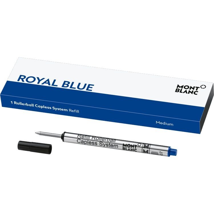 Recharge rollerballMontblanc1 recharge pour rollerball Montblanc sans capuchon (M), Royal Blue