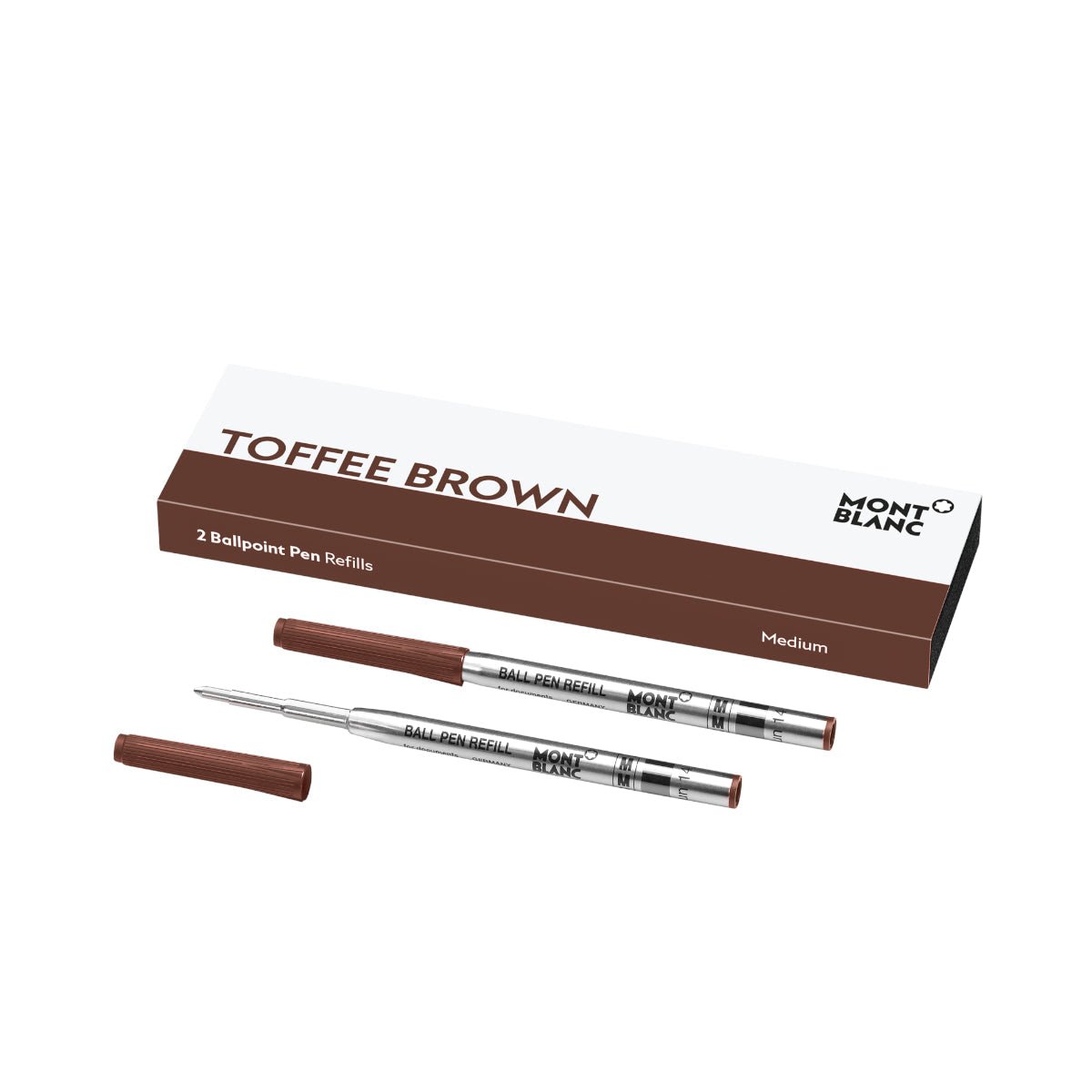 Recharge stylo billeMontblanc2 recharges pour stylo bille Montblanc (M), Toffee Brown