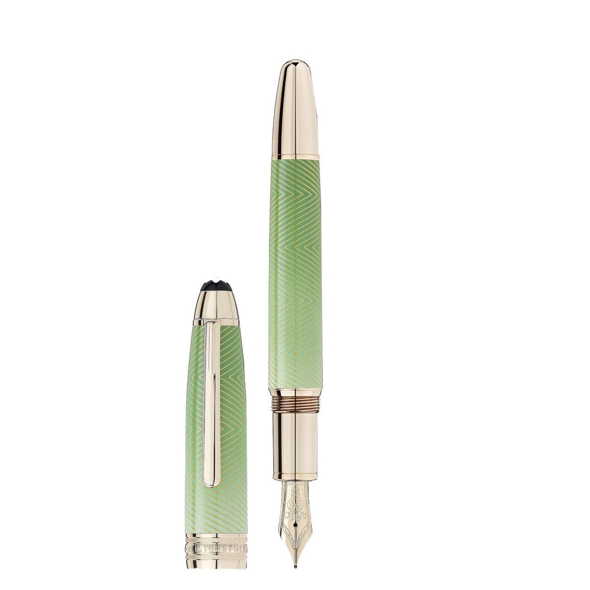 RollerballMontblancStylo plume Montblanc Meisterstück Calligraphy Solitaire Celadon Dégradé