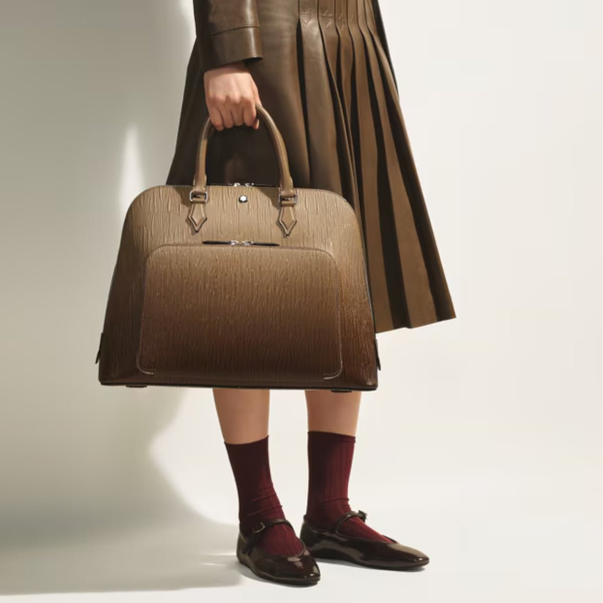 Sac de voyageMontblancSac à main de voyage Montblanc effet sfumato