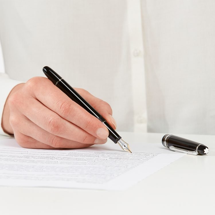 Stylo plumeMontblancStylo plume Montblanc Meisterstück platiné