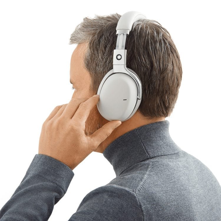 Casque audio sans filMontblancCasque de voyage connecté Montblanc MB 01 blanc