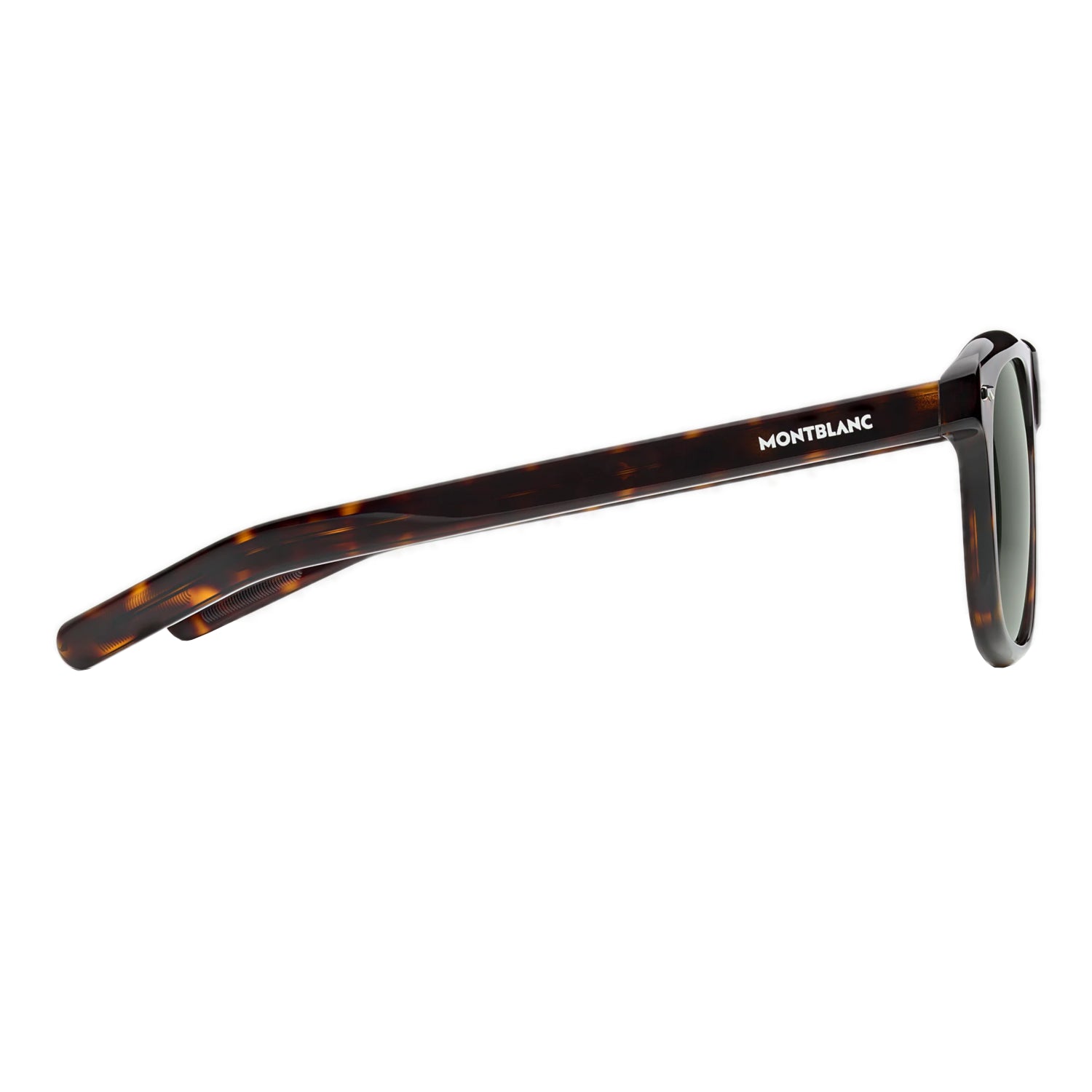 Lunettes de soleilMontblancLunettes de soleil Montblanc rectangulaire à monture en acétate Havane