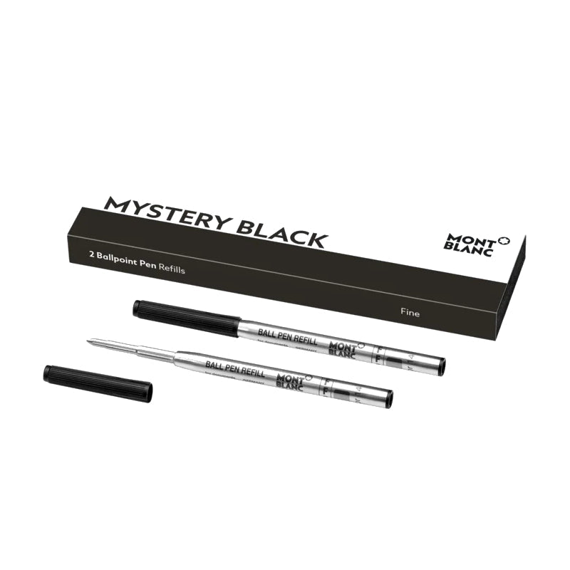 Recharge stylo billeMontblanc2 recharges pour stylo bille Montblanc (F) Mystery Black