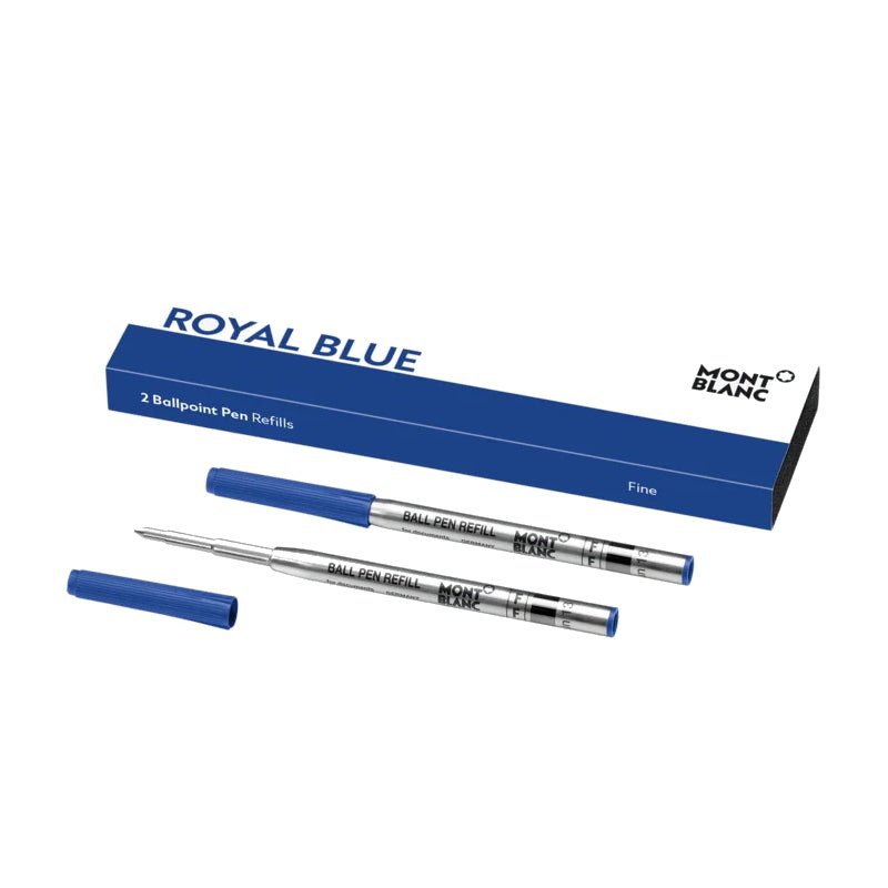 Recharge stylo billeMontblanc2 recharges pour stylo bille Montblanc (F) Royal Blue